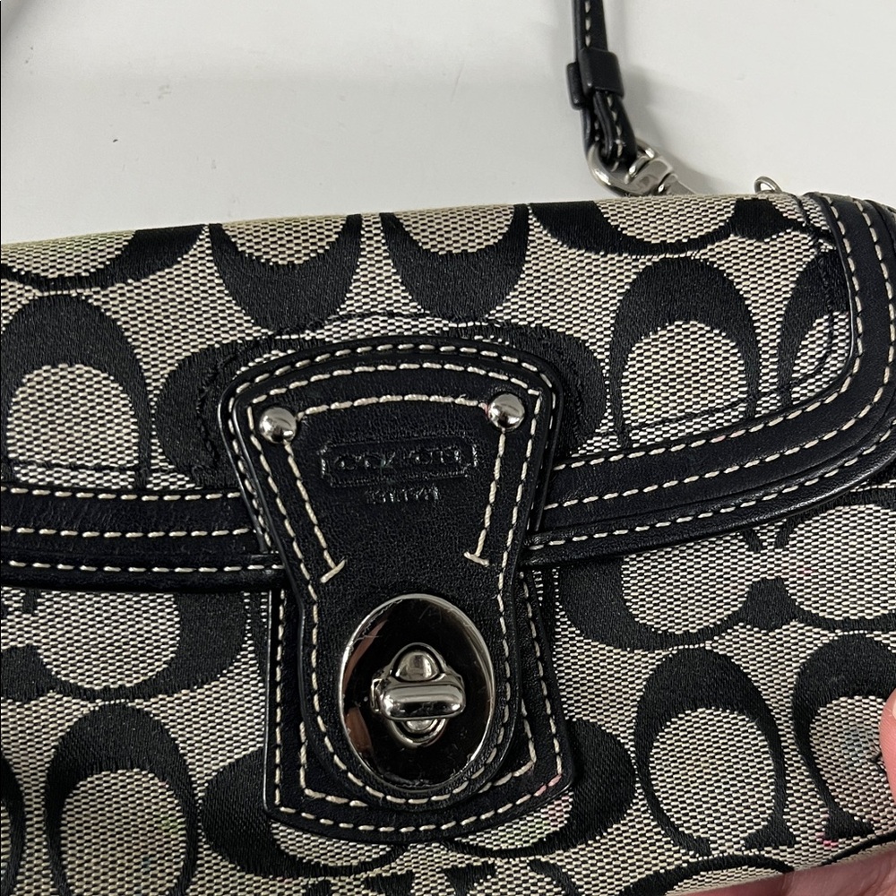 Coach Monogram Turnlock Clutch - Picture 12 of 12